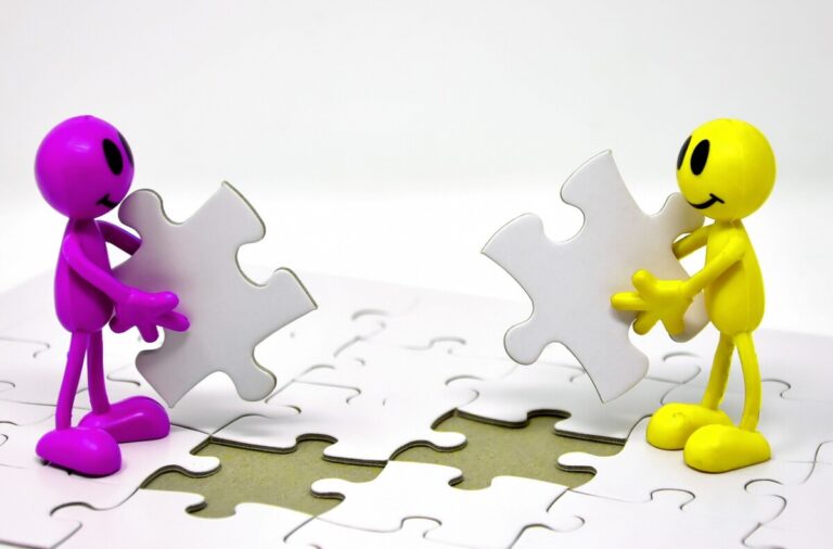 пъзел, креативност, идея, екип
